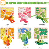 Wooden Fitting Animal puzzle
